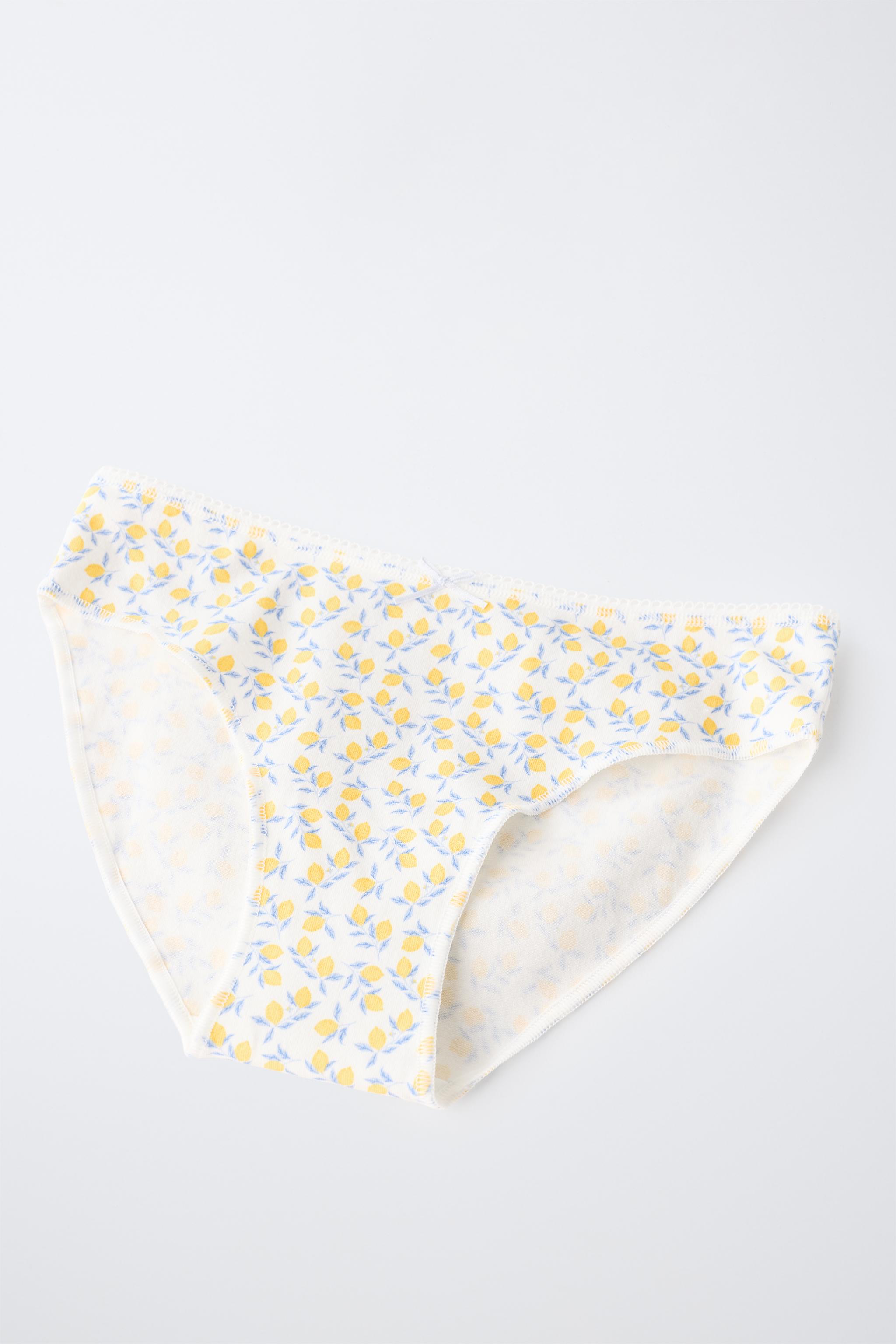6-14 ANS/ LOT DE SIX CULOTTES CITRONS